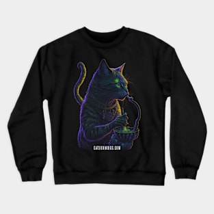 Techno T-Shirt - Psychedelic Techno Cat - Catsondrugs.com - Techno, rave, edm, festival, techno, trippy, music, 90s rave, psychedelic, party, trance, rave music, rave krispies, rave flyer T-Shirt Crewneck Sweatshirt